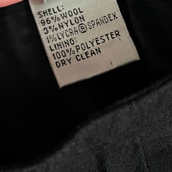 Talbots • Vintage Wool Blend Black Pants - Picture 5 of 5